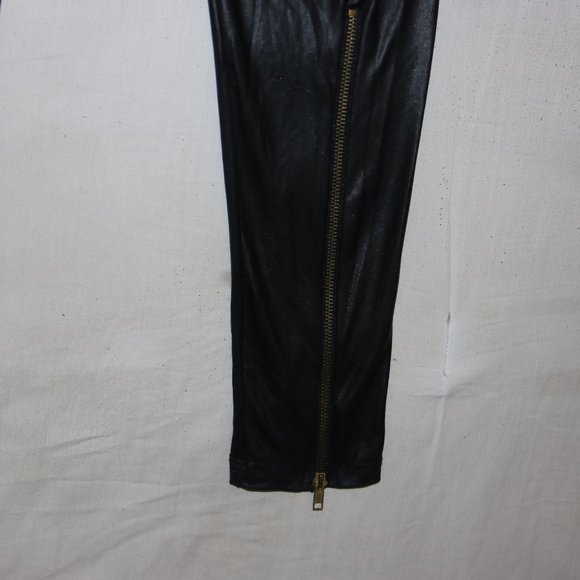 Wet Seal Faux Leather Pants ZIPPER BOTTOMS w25x27 - Picture 10 of 10